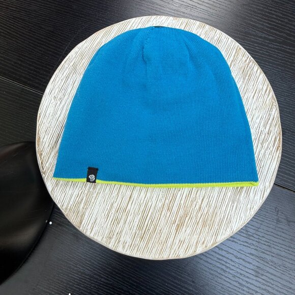 Mountain Hardwear IcnoColor Beanie Unisex O/S Cap Reversible Green Blue New - Picture 8 of 8